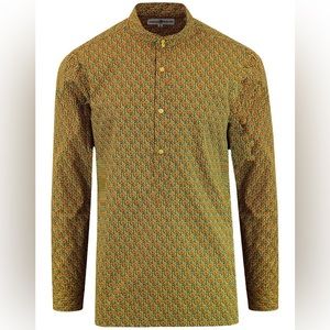 MADCAP ENGLAND 60S MOD KAFTAN SHIRT